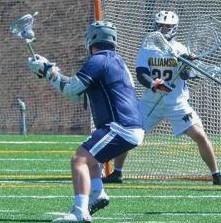 Luke Wilson hits one of his team high four goals Sunday against Williamson.