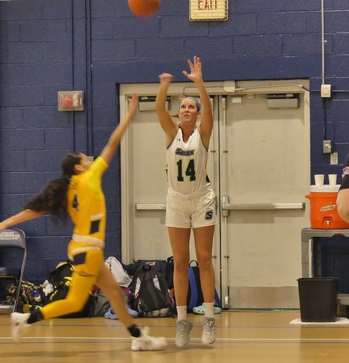 Sussex Defeats Rowan Cumberland 81-31 on 11 made 3 Pointers from Mackenzie Meyers sets school record